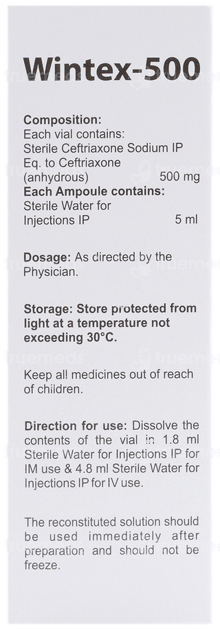 Wintex 500 Mg Injection 1